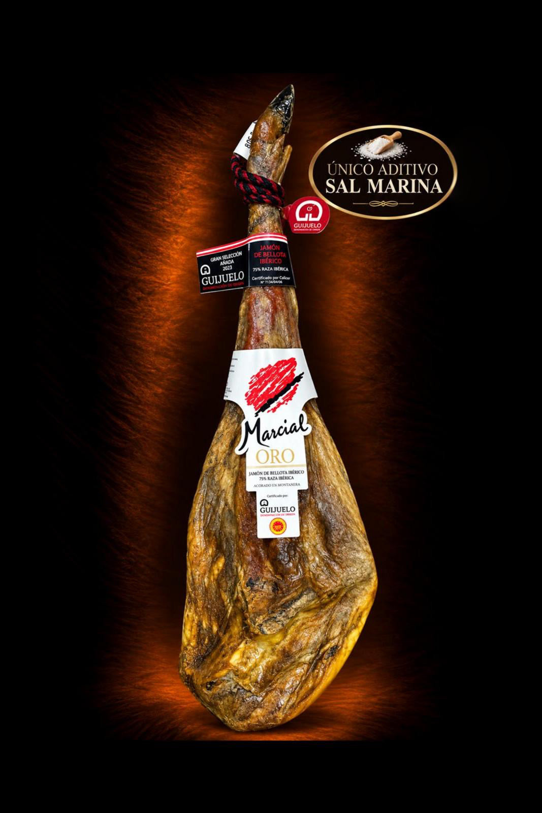 Jamón de bellota 75% ibérica D.O. Guijuelo Marcial