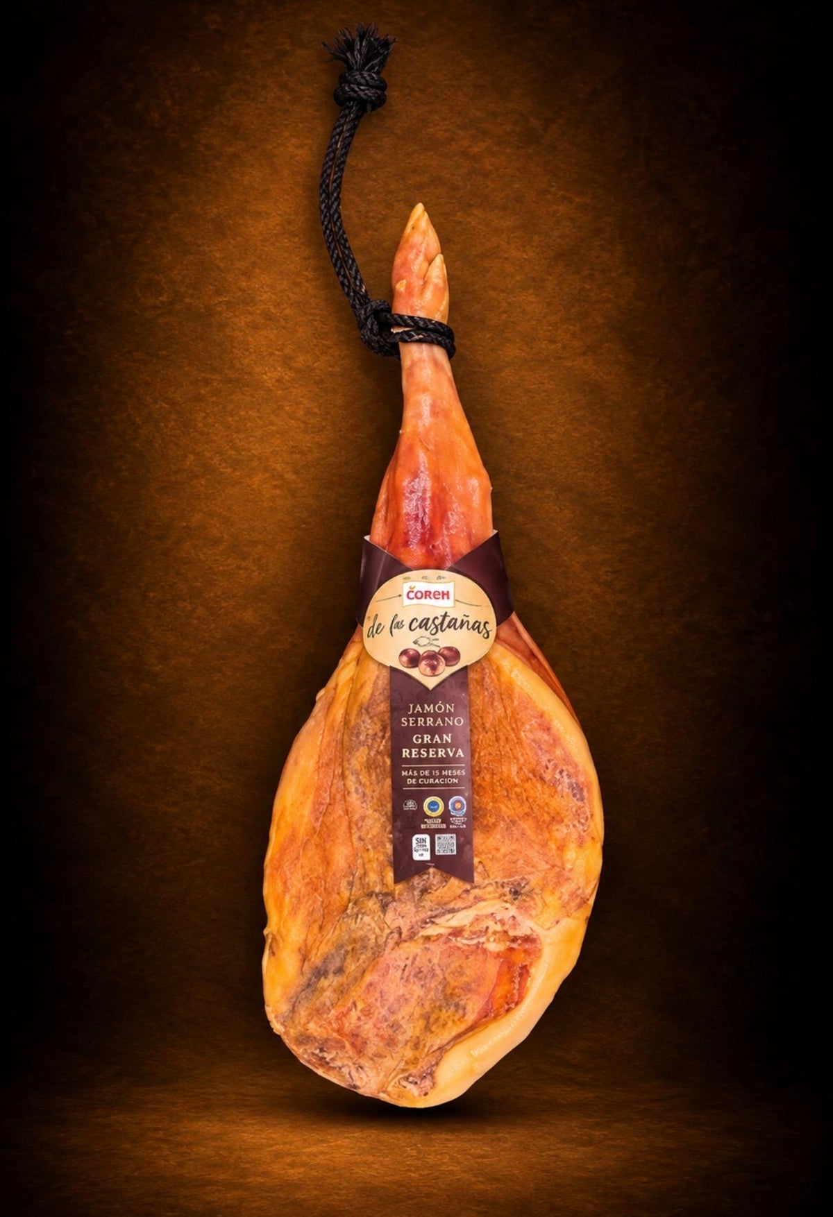 Jamón serrano hembra 24 meses castañas