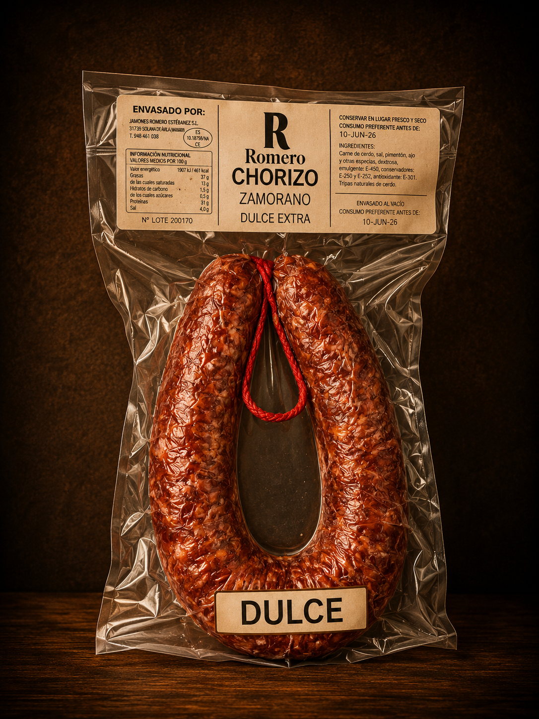 Chorizo Zamorano Dulce