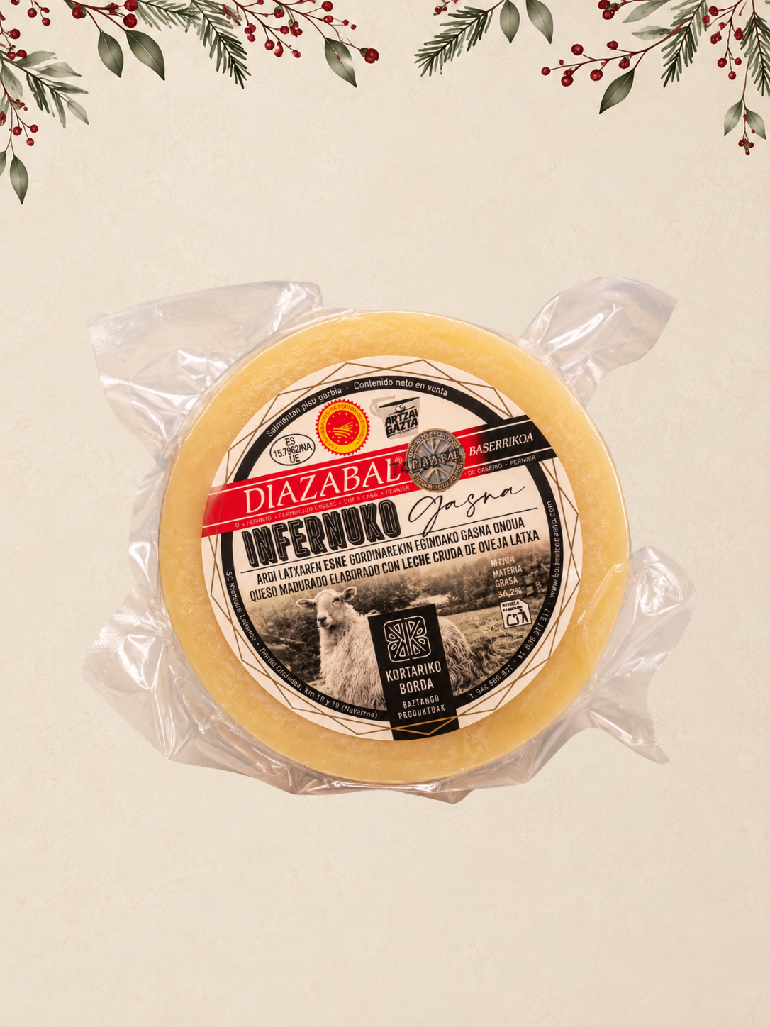 INFERNUKO GASNA IDIAZÁBAL NATURAL - PREMIO AL MEJOR QUESO