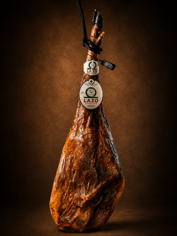 Jamón de Bellota 100% Ibérico sin aditivos artificiales Lazo