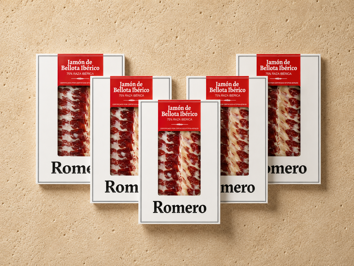 Loncheado jamón de bellota ibérico 75% raza ibérica