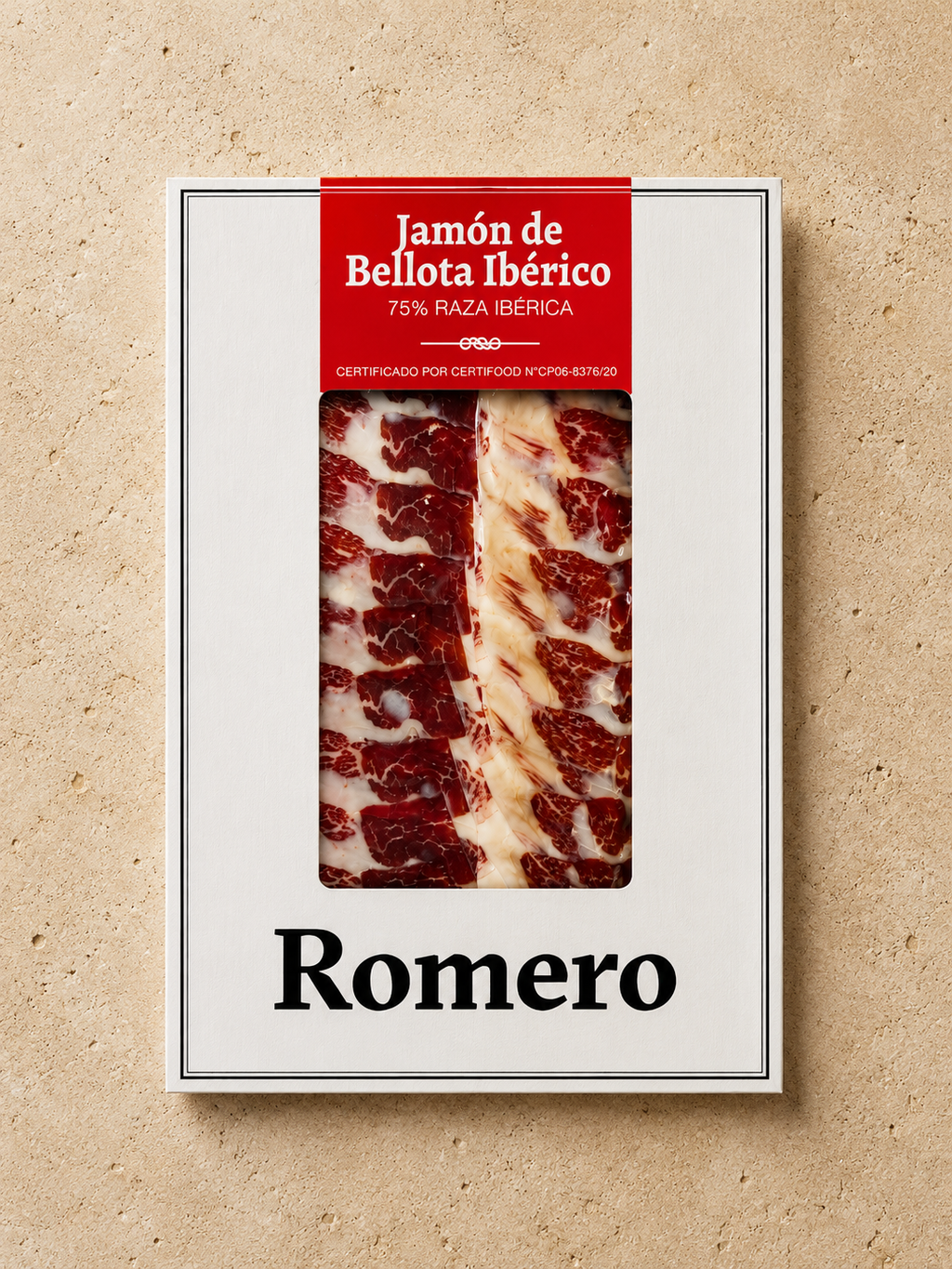 Loncheado jamón de bellota ibérico 75% raza ibérica