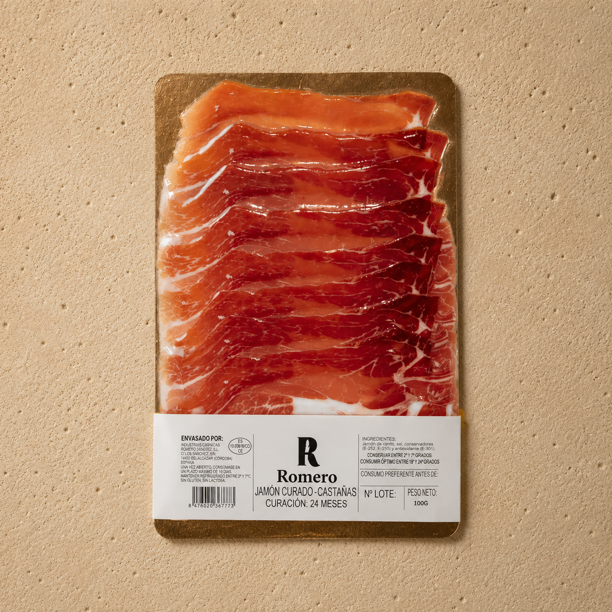Loncheado Jamón Hembra de Castañas 24 Meses
