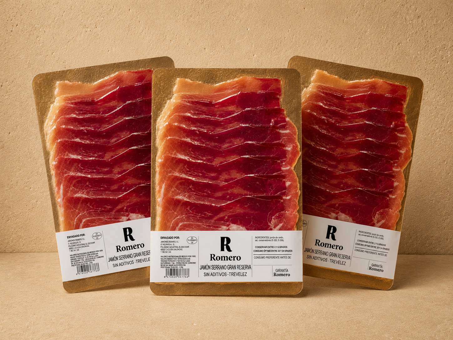 Loncheado jamón de hembra sin aditivos T.J.