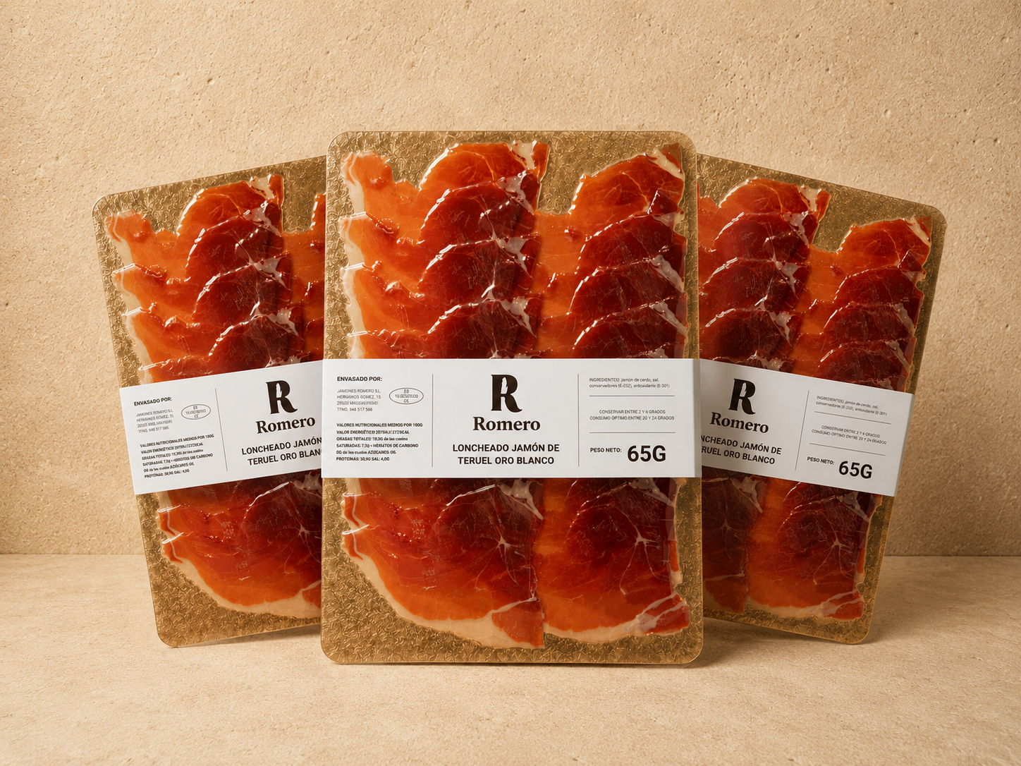 Loncheado Jamón D.O. Teruel Oro Blanco