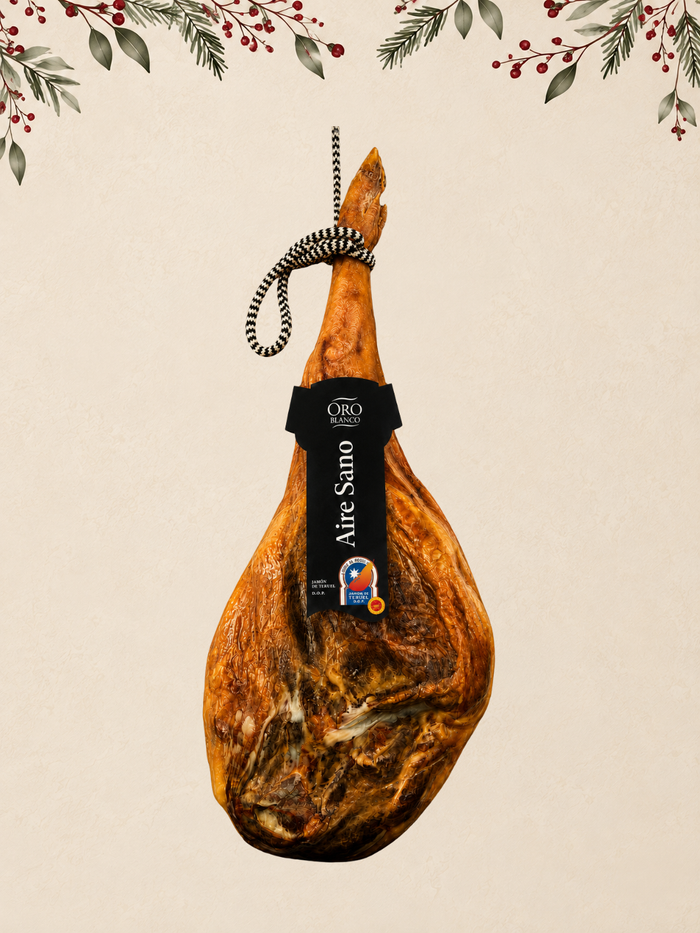 JAMÓN D.O.P. TERUEL "ORO BLANCO" SIN ADITIVOS - 8,500 KG APROX.