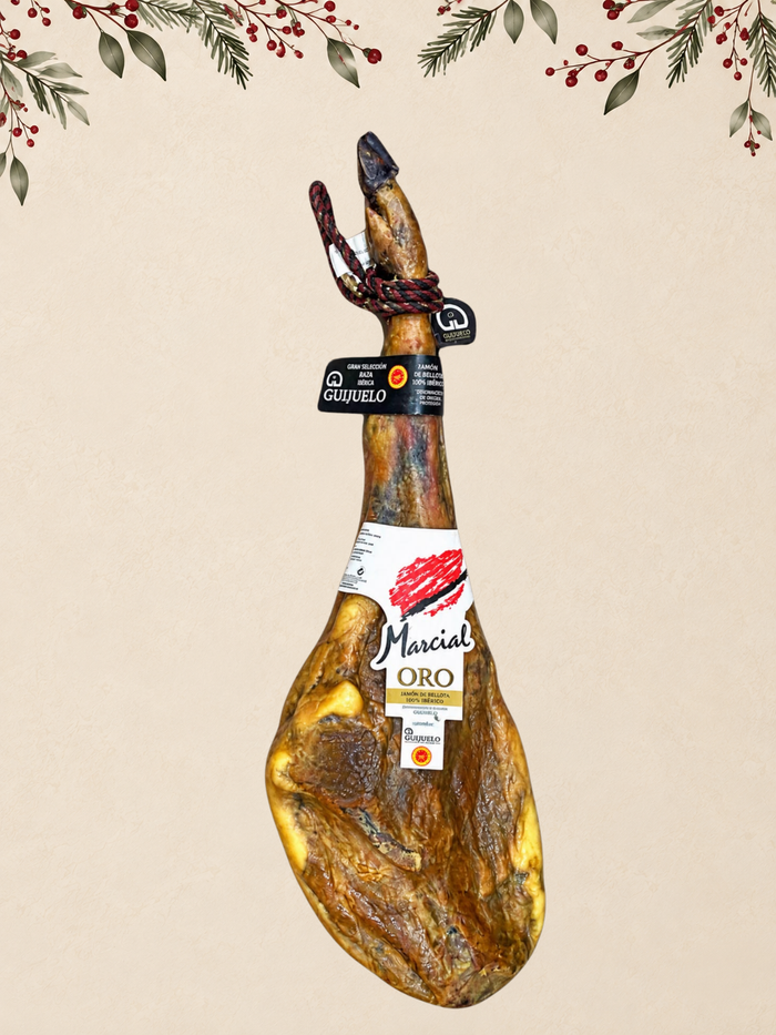 JAMÓN DE BELLOTA 100% IBÉRICO MARCIAL ORO - 8 KG APROX.