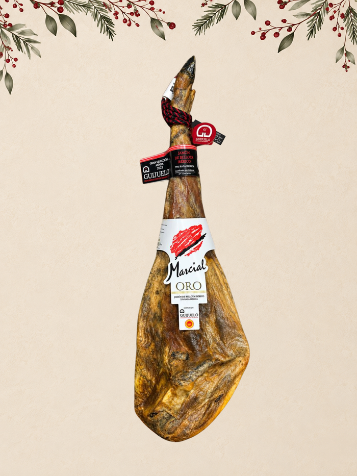 JAMÓN DE BELLOTA 75% RAZA IBÉRICA MARCIAL ORO - 8 KG APROX.