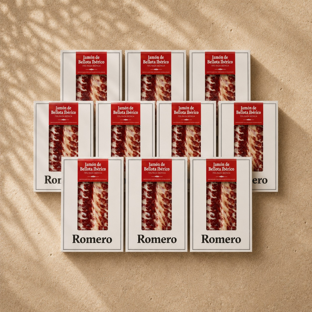 Loncheado jamón de bellota ibérico 75% raza ibérica