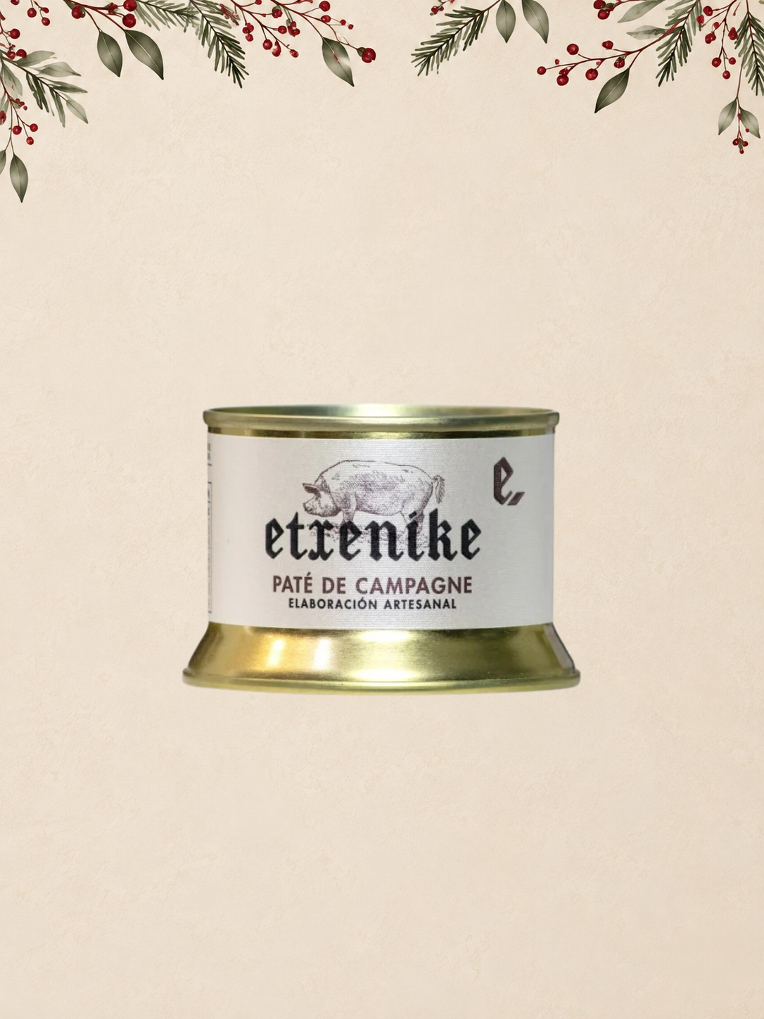 LATA DE PATÉ CAMPAGNE - ETXENIKE - ELABORACIÓN ARTESANAL 130 G