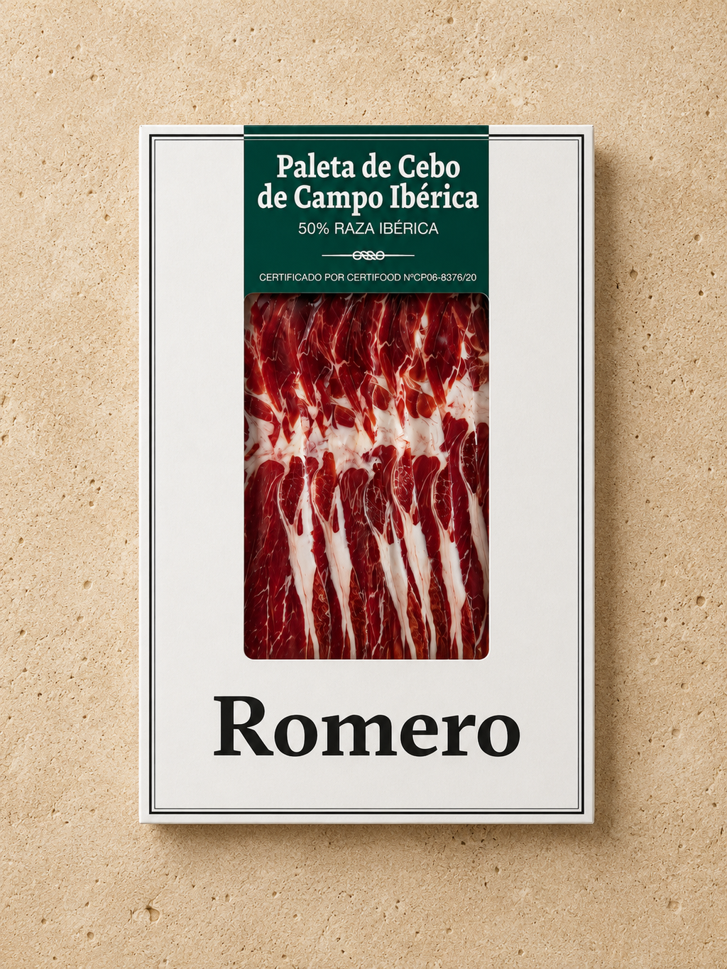 Loncheado paleta de cebo de campo ibérica 50% raza ibérica