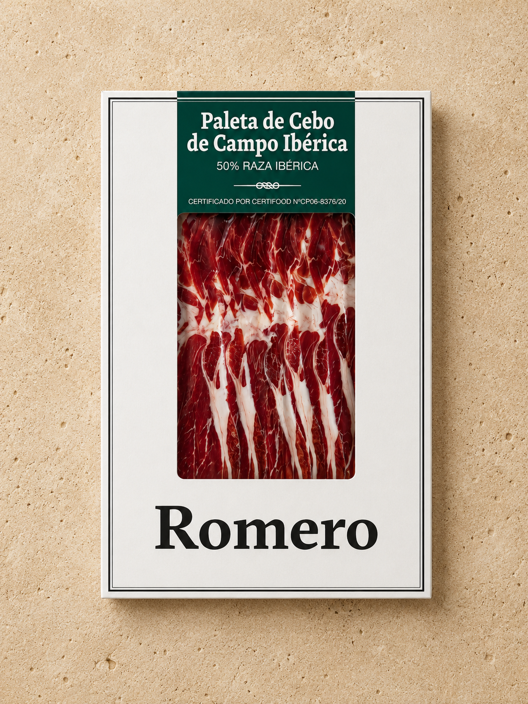 Loncheado paleta de cebo de campo ibérica 50% raza ibérica