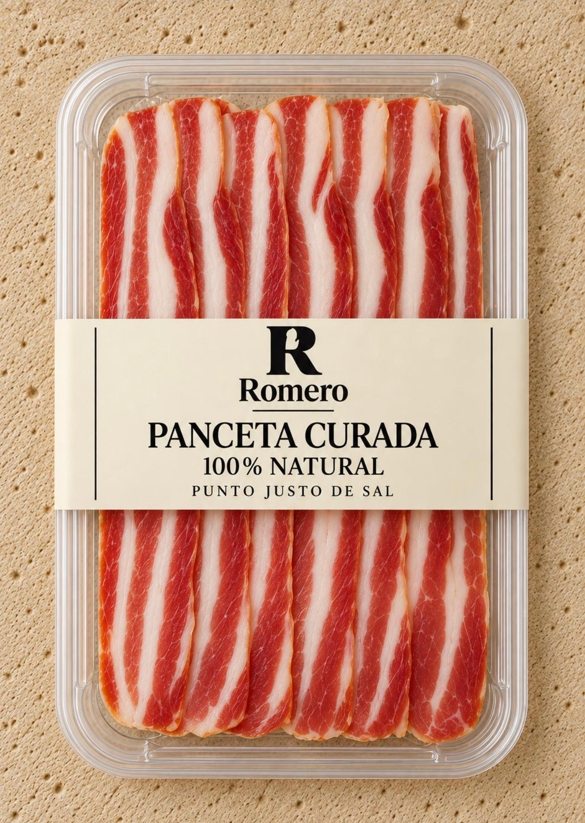 Loncheado de panceta curada