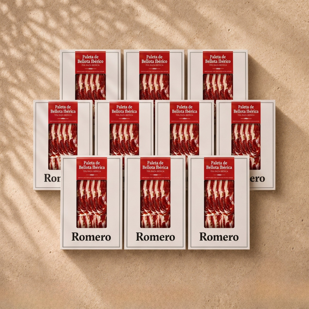 Loncheado paleta de bellota ibérica 75% raza ibérica