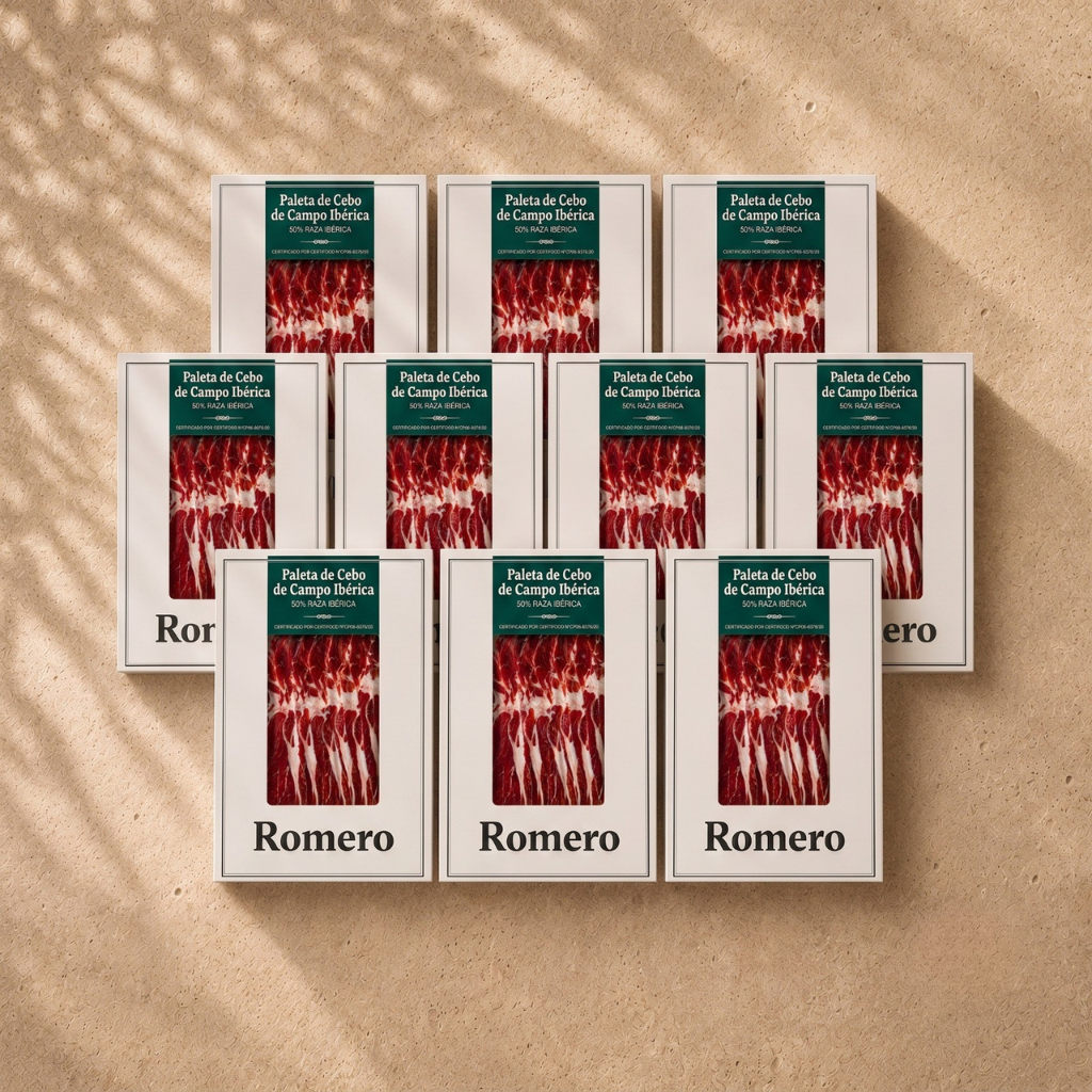 Loncheado paleta de cebo de campo ibérica 50% raza ibérica