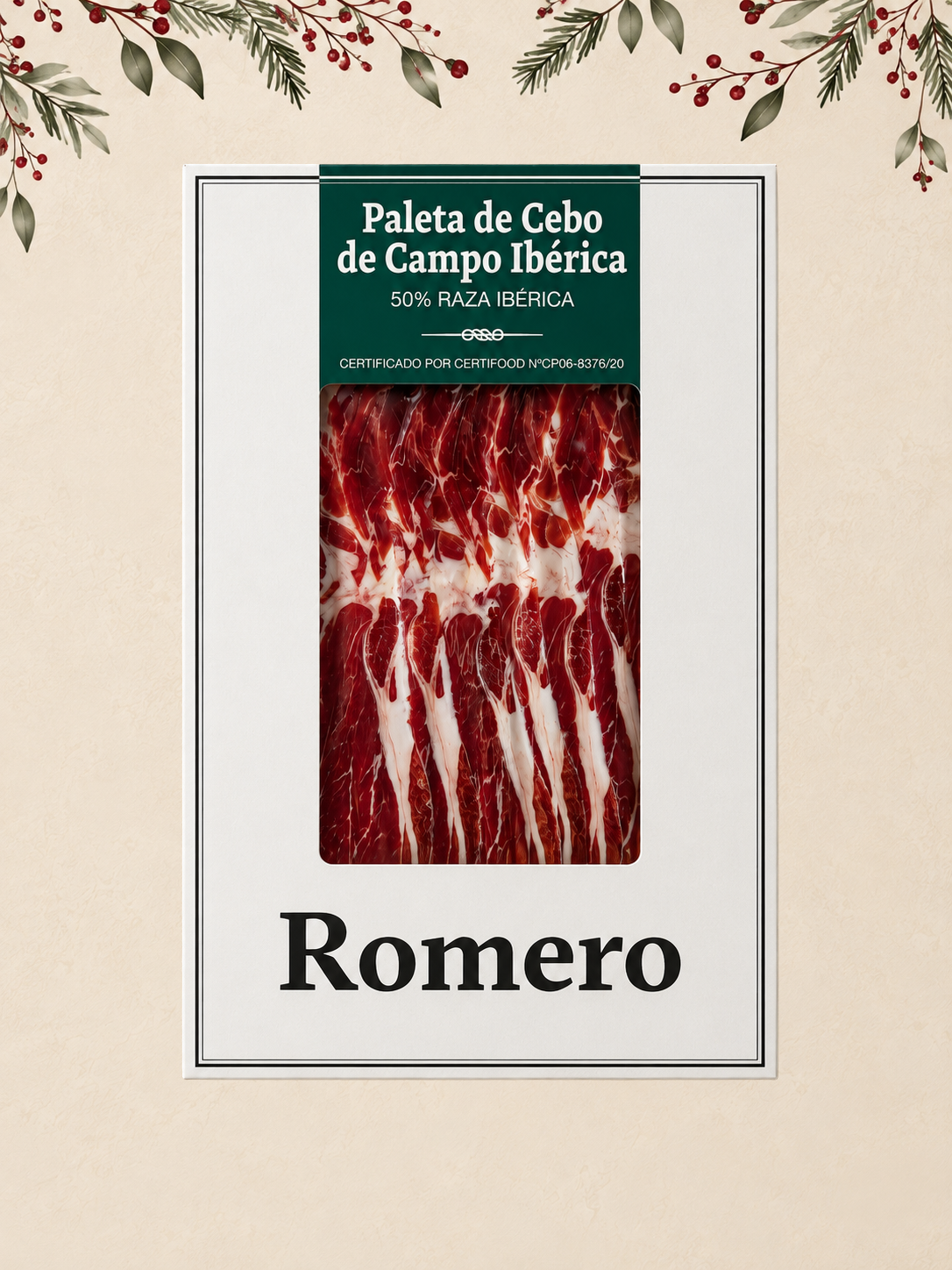 RACIÓN DE PALETA IBÉRICA BRIDA VERDE 80G