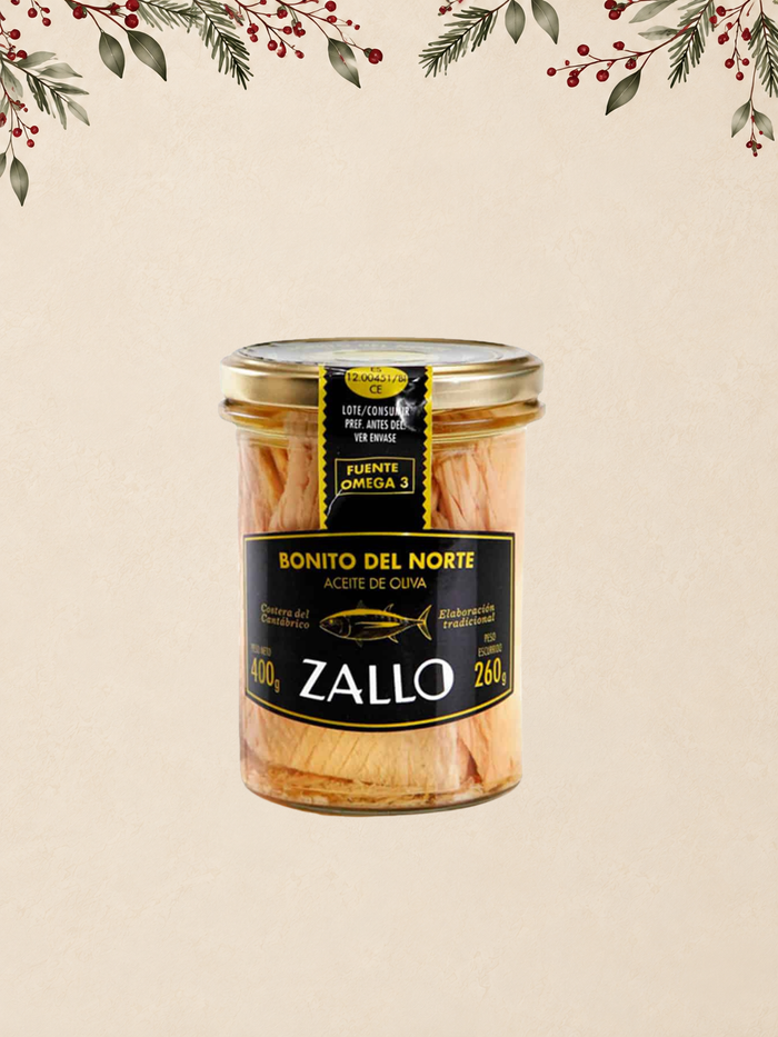 TARRO BONITO CALIDAD COSTERA EN ACEITE DE OLIVA - ZALLO - 400 G