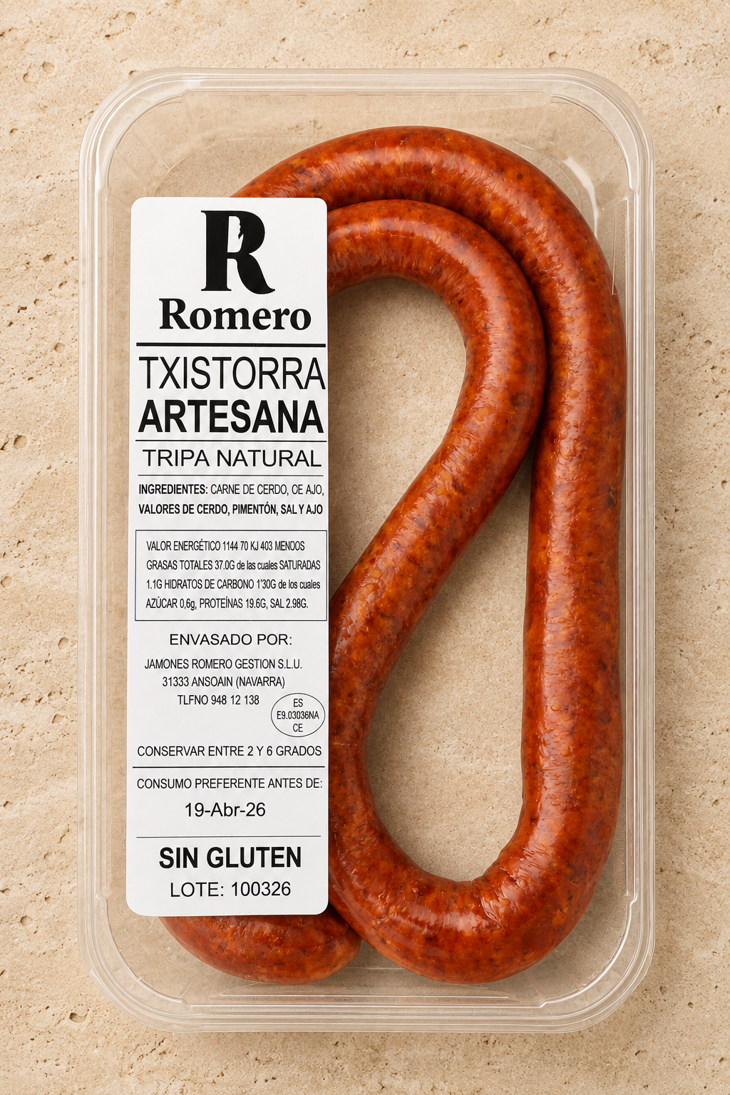 Chistorra artesana 100% natural