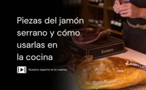 piezas jamon serrano y su uso en la cocina