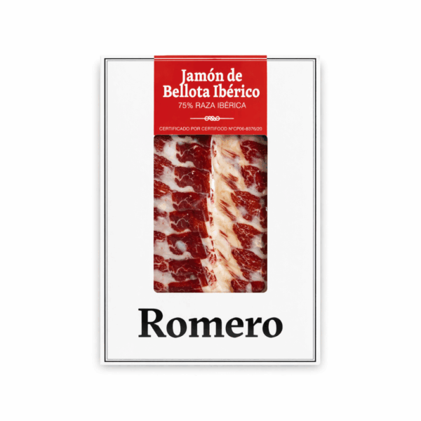 Loncheado jamón de bellota ibérico 75% raza ibérica