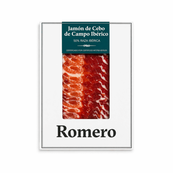 Loncheado jamón cebo de campo ibérico 50% raza ibérica